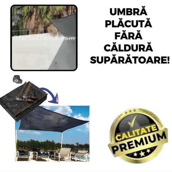 Plasă Umbrire – EasyShade™ (5x5 Metri)