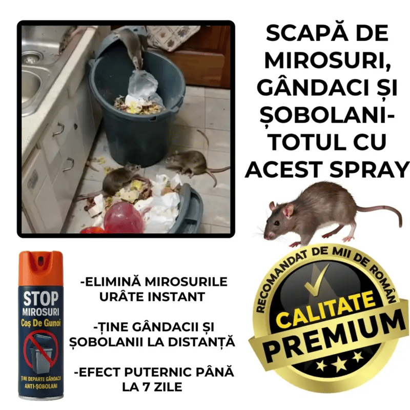 Spray Anti-Miros & Dăunători GunoStop™