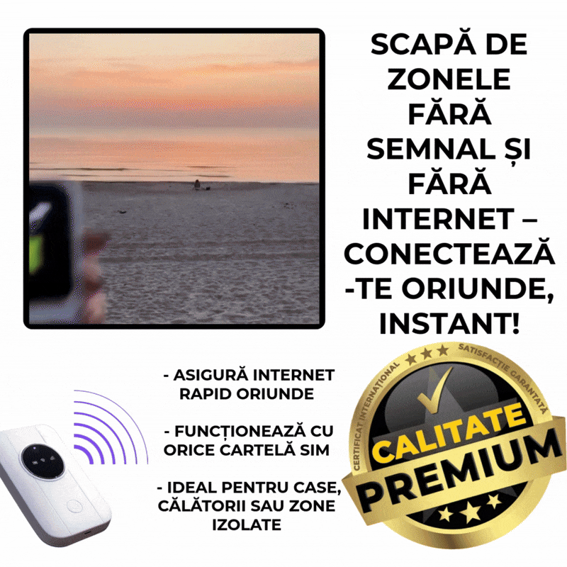 Internet Oriunde Te Duce Viața-TurboNet™ - TRANSPORT GRATIS