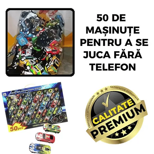 Set 50 Mașinuțe Metalice - CarF1™