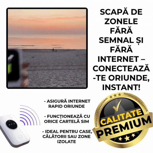 Internet Oriunde Te Duce Viața-TurboNet™ - TRANSPORT GRATIS